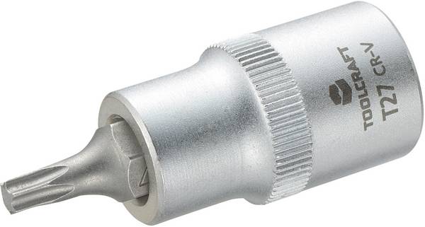 TOOLCRAFT 816164 Inner-sextandhålsgrepp (TX) Hylsnyckel-bitsinsats T 27 1/2"