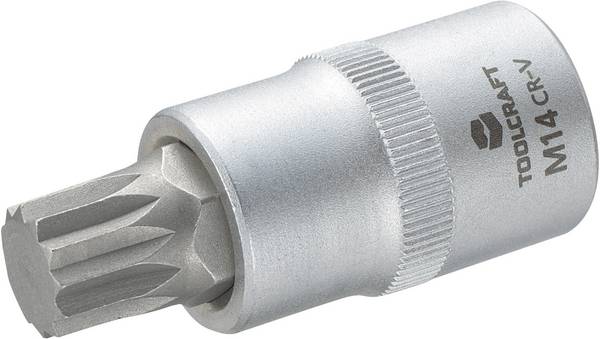 TOOLCRAFT 816171 Inner-flertandad (XZN) Hylsnyckel-bitsinsats 14 mm 1/2"