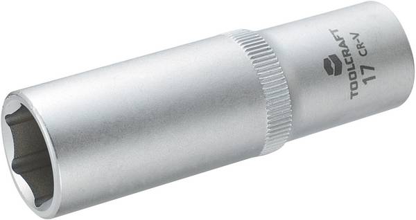 TOOLCRAFT 816182 Ytter-sexkantig Hylsnyckelinsats 17 mm 1/2"