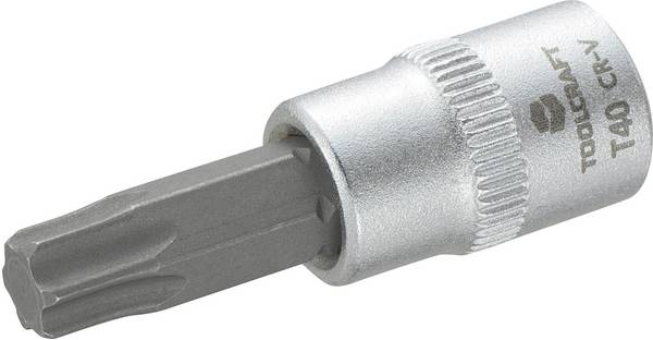 TOOLCRAFT T40 816276 T-Profil Hylsnyckel-bitsinsats T 40 1/4"