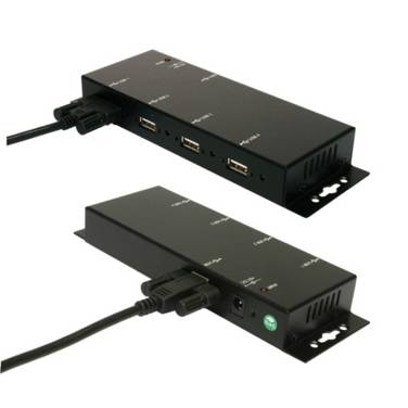 Exsys Exsys Ex 1166HMV - Hub - 4 x USB 2.0 - Desktop USB-hubb Svart