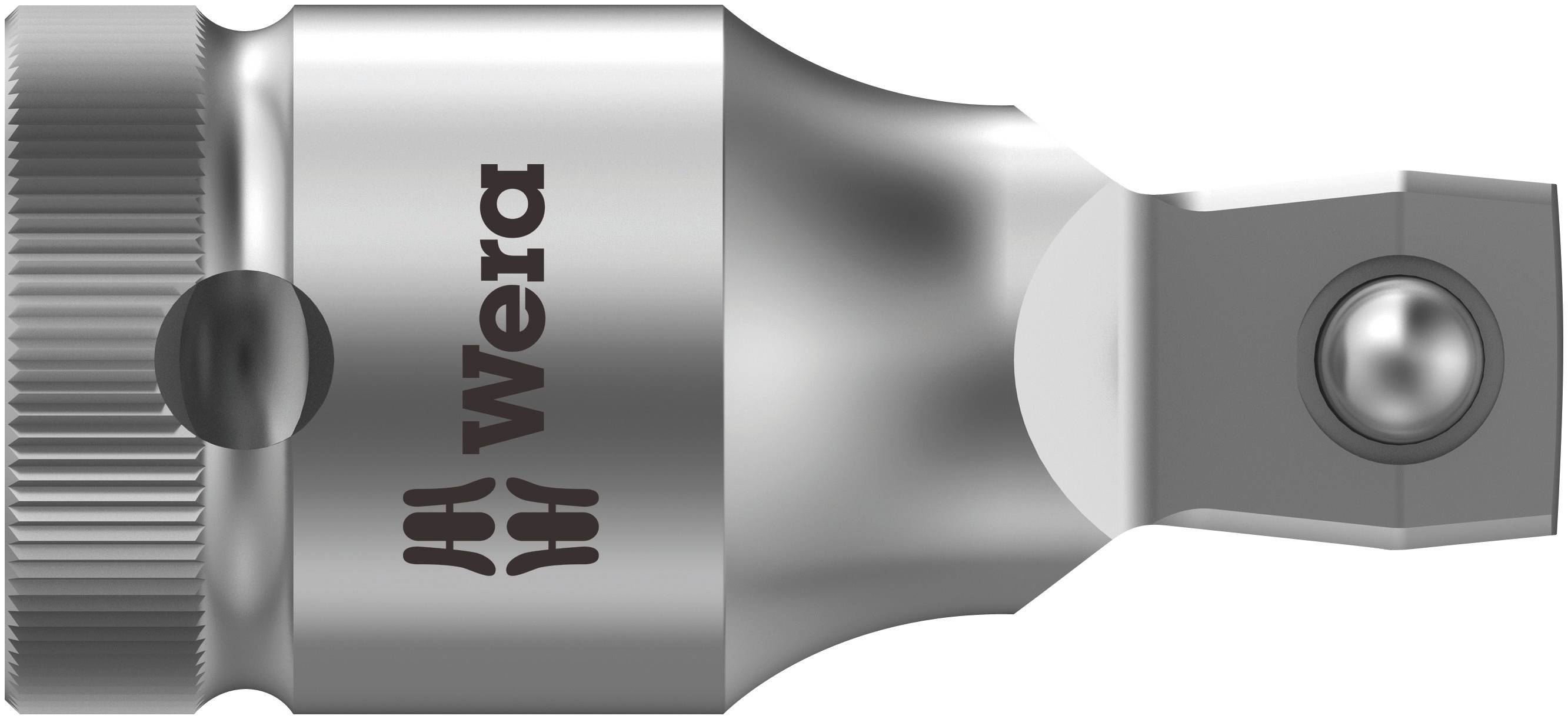 Metalladapter med Wera-märkning, cylindrisk form, silver färg, lämplig för skruv- och hantverksverktyg.