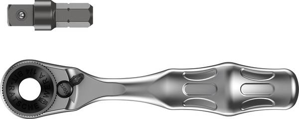 Wera 8001 A 05073230001 Bit-spärrhandtag 1/4" 87 mm