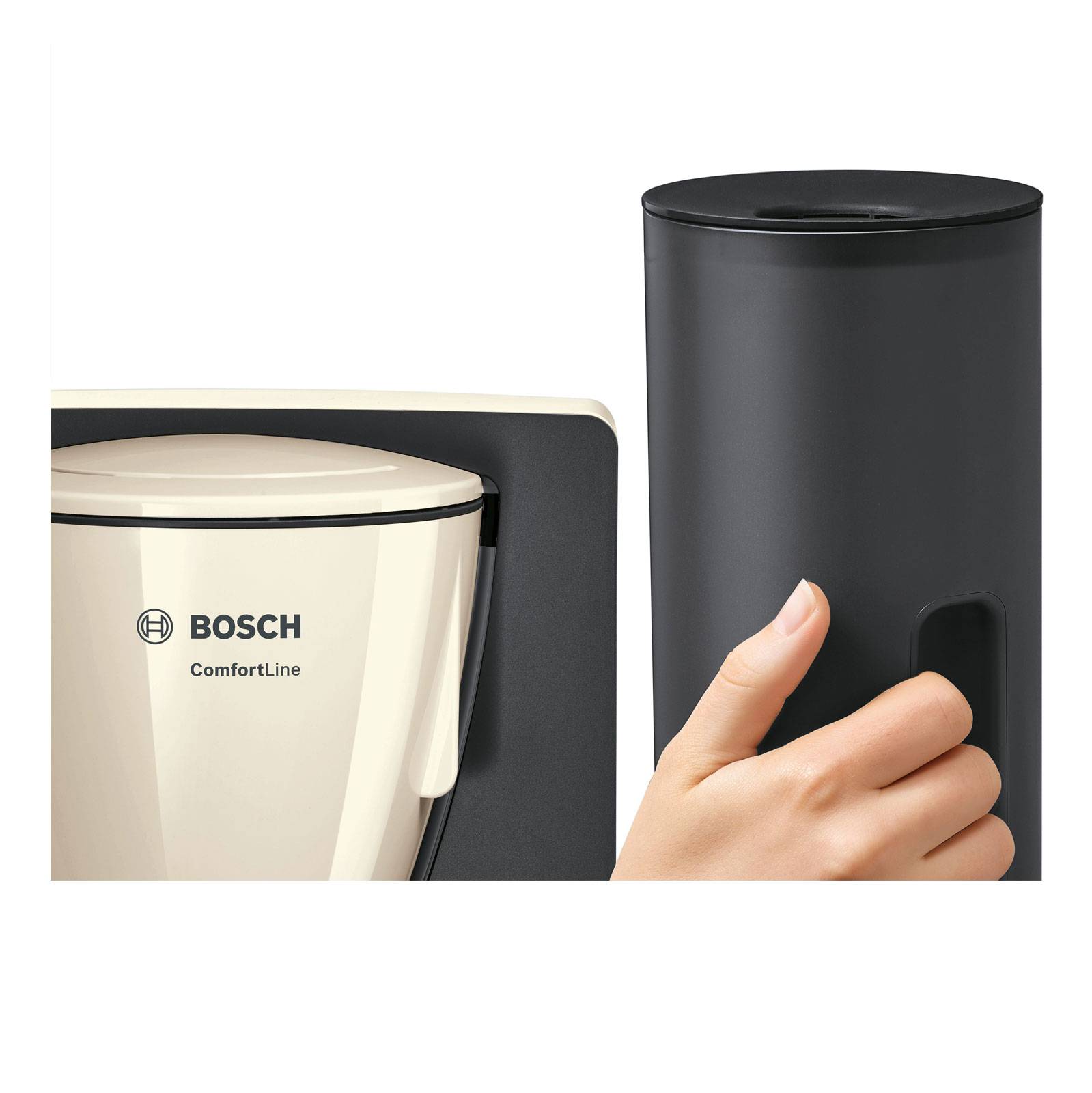 Bosch Haushalt TKA6A047 ComfortLine Kaffebryggare Creme, Svart Kapacitet Koppar=15-1