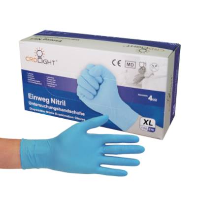 CRD Light KDNG02M-XL 100 st Nitril Engångshandske Storlek (handskar): XL
