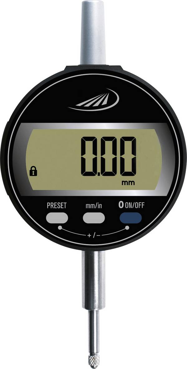 HELIOS PREISSER  1722 502-D Mätur Kalibrerad (DAkkS) med digital display 12.5 mm Avläsning: 0.01 mm