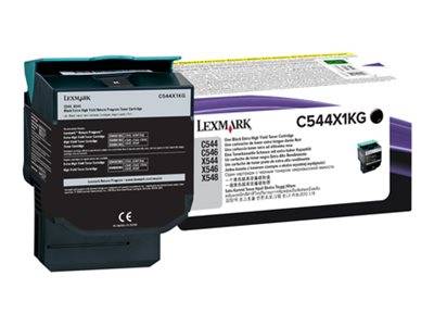 Lexmark Återgivning tonerkasett C544 C546 X544 X546 X548 Original Svart 6000 sidor C544X1KG-6