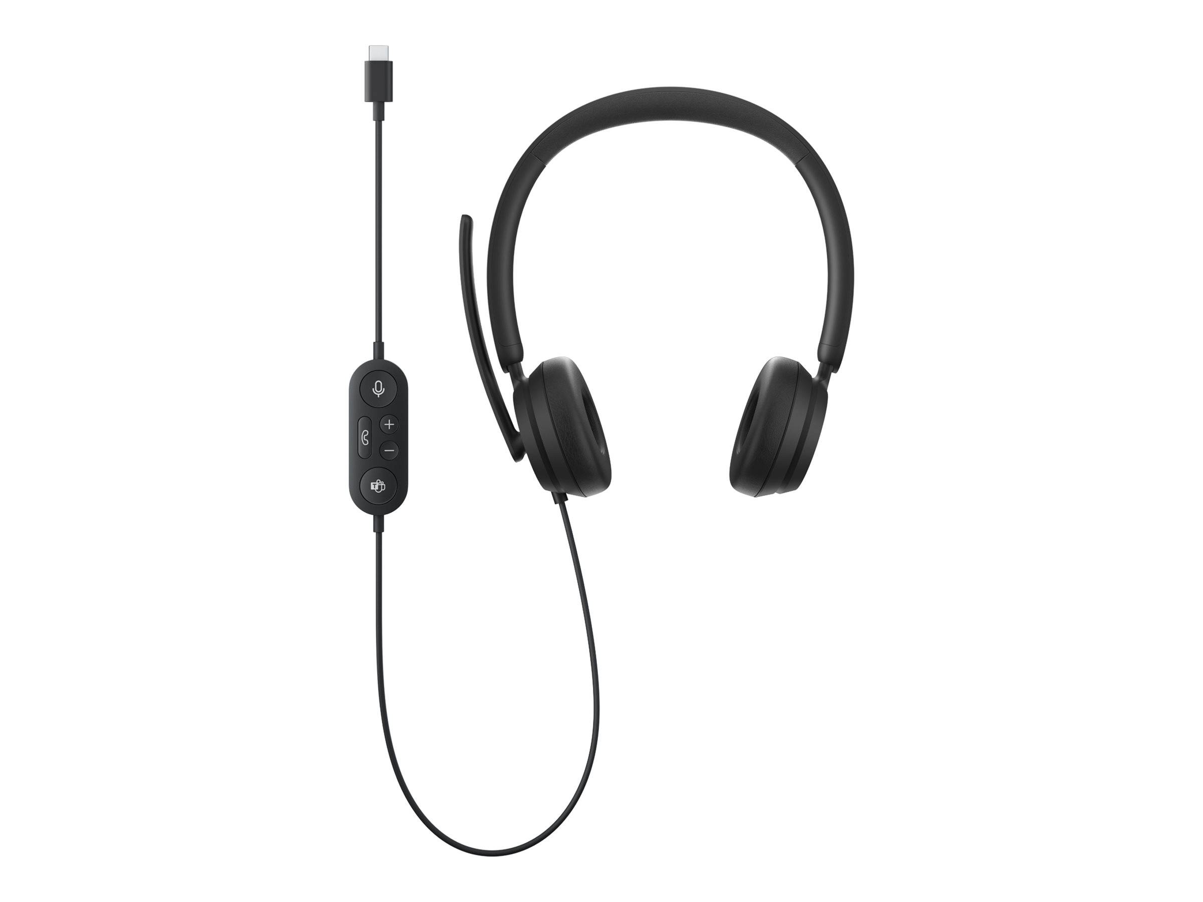Microsoft I6S-00010 On-ear headset Sladd Stereo Svart Brusreducering för mikrofon Volymkontroll Datorer-1