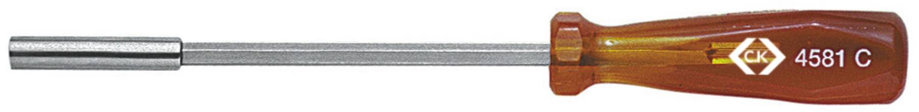 Skiftnyckel med brunt handtag och silveraxel, märkt '4561 C'.