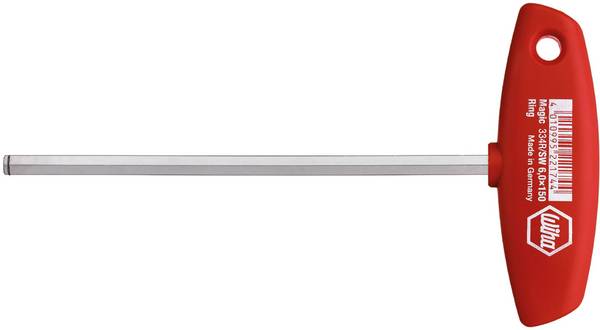 Wiha 22172 Verkstad Insexnyckel-skruvmejsel Nyckelvidd (metrisk): 5 mm  Klinglängd: 150 mm Mått - Längd: 182 mm