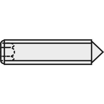 TOOLCRAFT 827341 Inställningsskruv M4 5 mm Stål 20 st