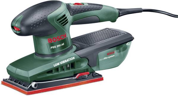 Bosch Home and Garden PSS 250 AE 0603340200  Slipmaskin inkl. väska 250 W  93 x 185 mm
