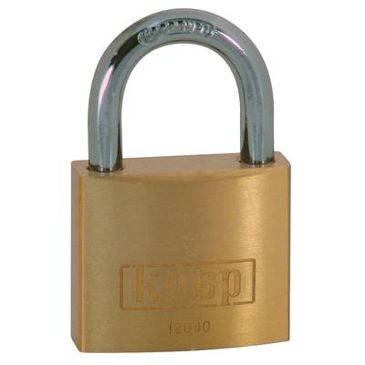 Kasp K12040 Hänglås 40 mm Ny låsning Guldgul Nyckel