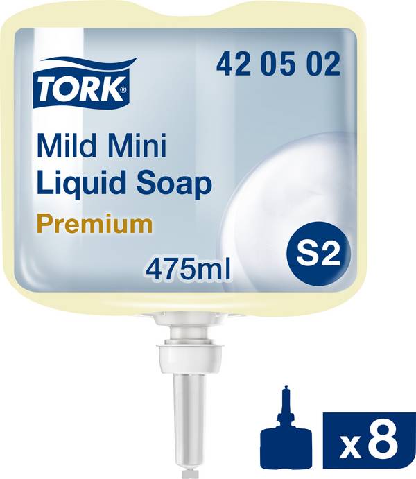 TORK Mild Mini 420502 Flytande tvål 475 ml 8 st