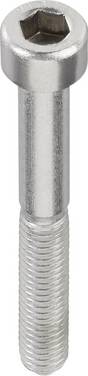 TOOLCRAFT  888734 Cylinderskruvar M2.5 20 mm Insexkant DIN 912   Rostfritt stål A2 1 st