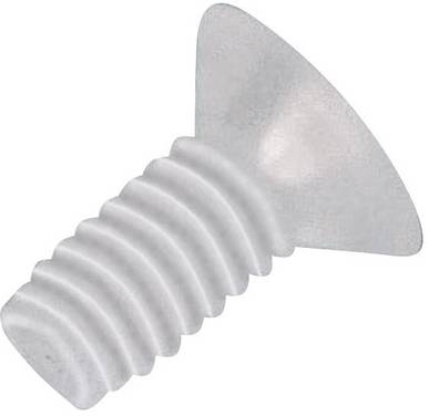 TOOLCRAFT  830421 Försänkta skruvar linsformad M4 30 mm Stjärnskruvmejsel Philips DIN 966   Plast, Polyamid  10 st