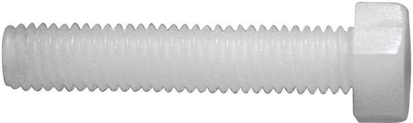 TOOLCRAFT 830261 Sexkantsskruv M5 25 mm Yttersexkant DIN 933 Plast, Polyamid 10 st