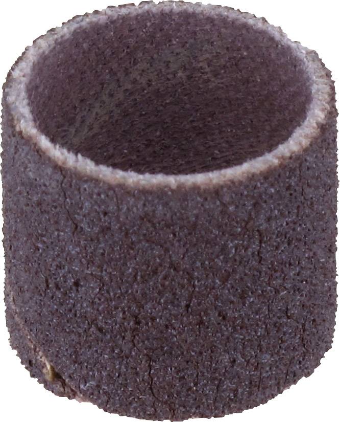 Brun slipbandsvals, typiskt använd för slipmaskiner.