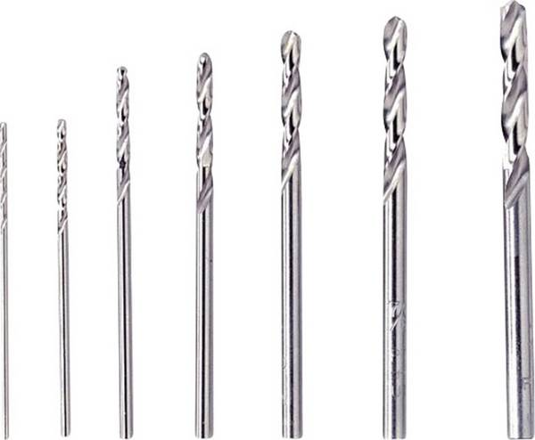 Dremel 2615062832 628 HSS Metall-spiralborr 7 delar 0.8 mm, 1.2 mm, 1.6 mm, 2 mm, 2.4 mm, 2.8 mm, 3.2 mm    Cylinderskaft 1 set