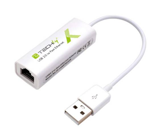 TECHly IDATA-ADAP-USB2TY2 Adapter USB 2.0, RJ45-4