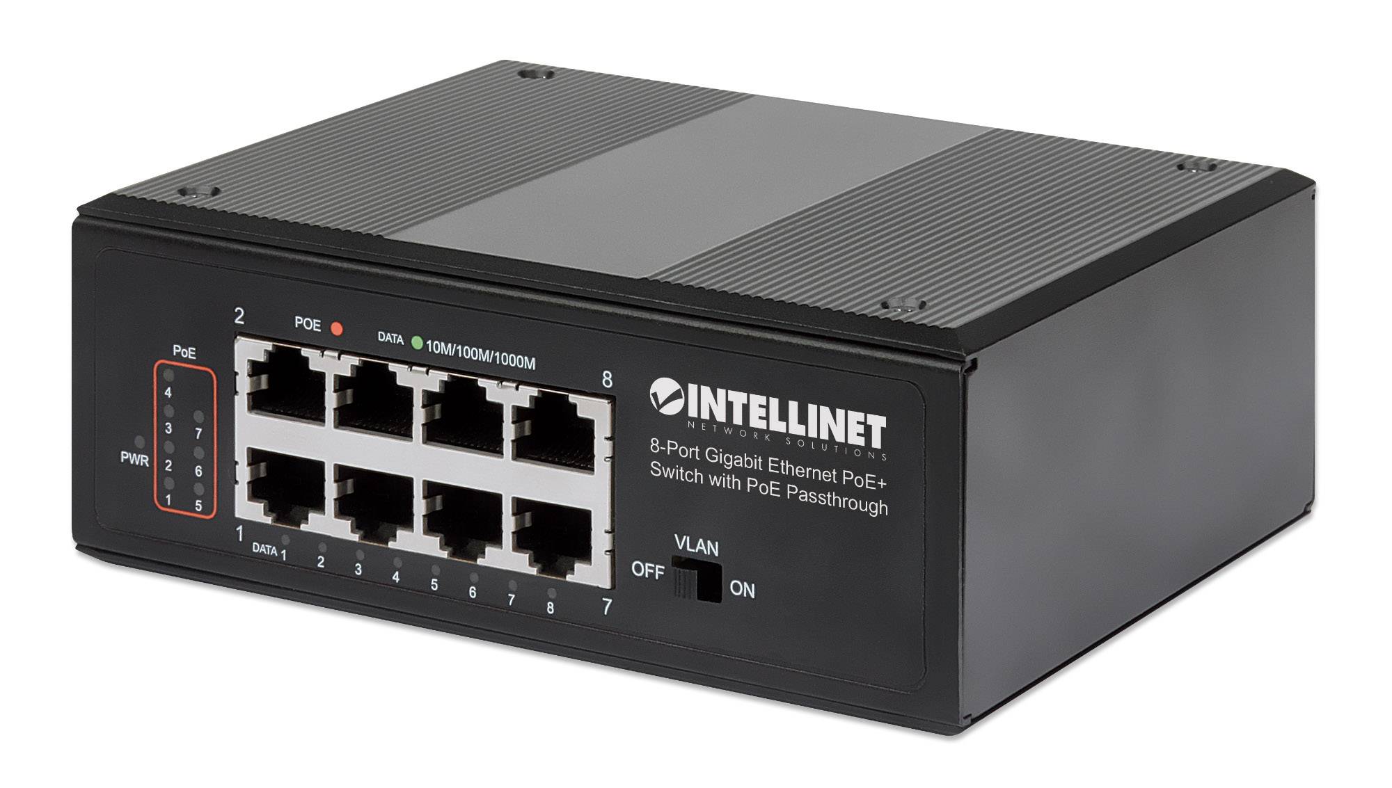 Intellinet 561264 Nätverks-switch 10 / 100 / 1000 MBit/s IEEE 802.3af (12.95 W), IEEE 802.3at (25.5 W)-4
