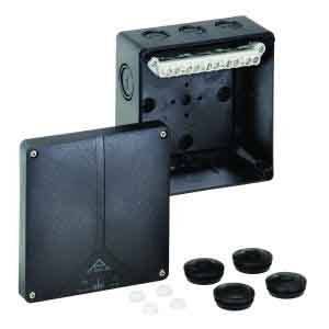 Spelsberg Abox-i 100-10²/sw Kopplingsdosa (L x B x H) 140 x 140 x 79 mm Svart IP65 1 st-1