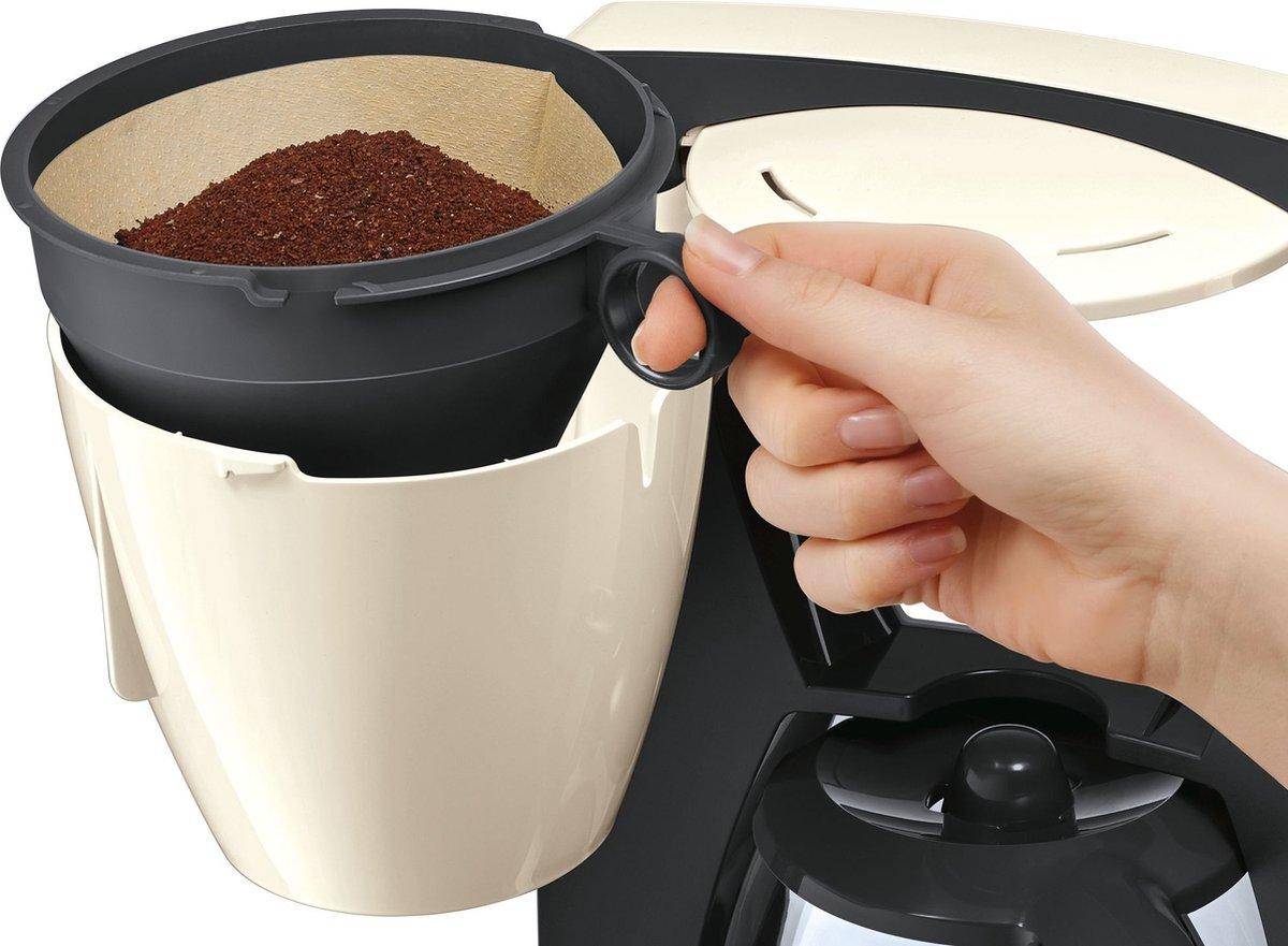 Bosch Haushalt TKA6A047 ComfortLine Kaffebryggare Creme, Svart Kapacitet Koppar=15-3