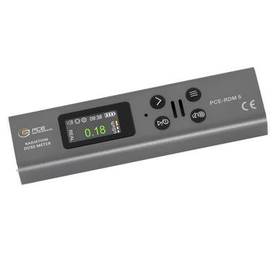 PCE Instruments Geiger-Müller-räknerör Strålning: Gamma, Röntgen, Beta ljudvarning, inkl. dosimeter-funktion, Optisk sig