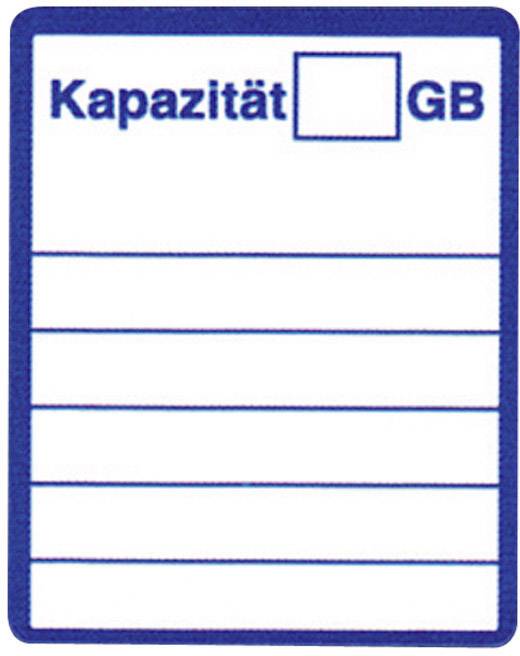 881400 Etiketter för SD-kort 20 x 25 mm Papper Vit, Blå 48 st Permanent Färglaserskrivare-1
