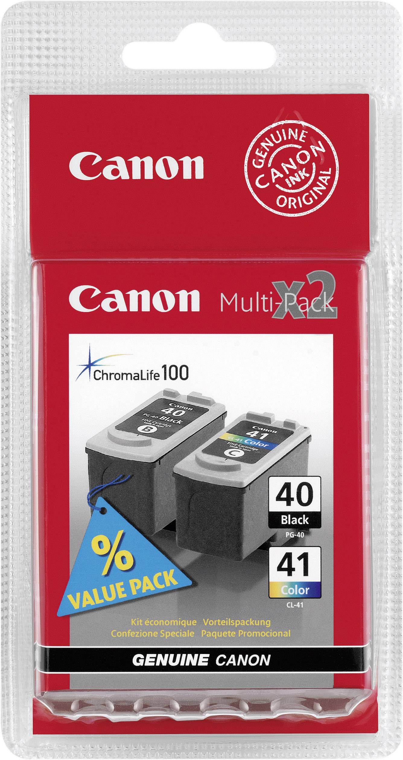 Canon Bläck PG-40+CL-41 Original Kombi-pack Svart, Färg 0615B043