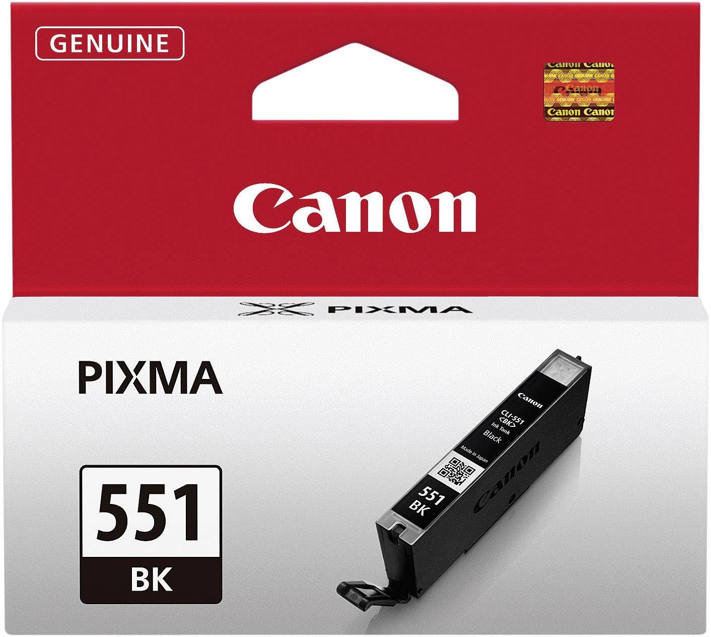 Canon PIXMA 551 BK bläckpatron i originalförpackning, specialutvecklad för Canon-skrivare.