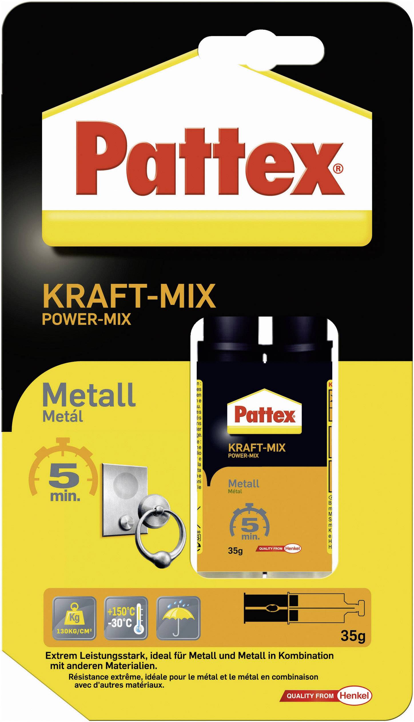 Pattex KRAFT-MIX Metall Två-komponentlim PK5MS 35 g