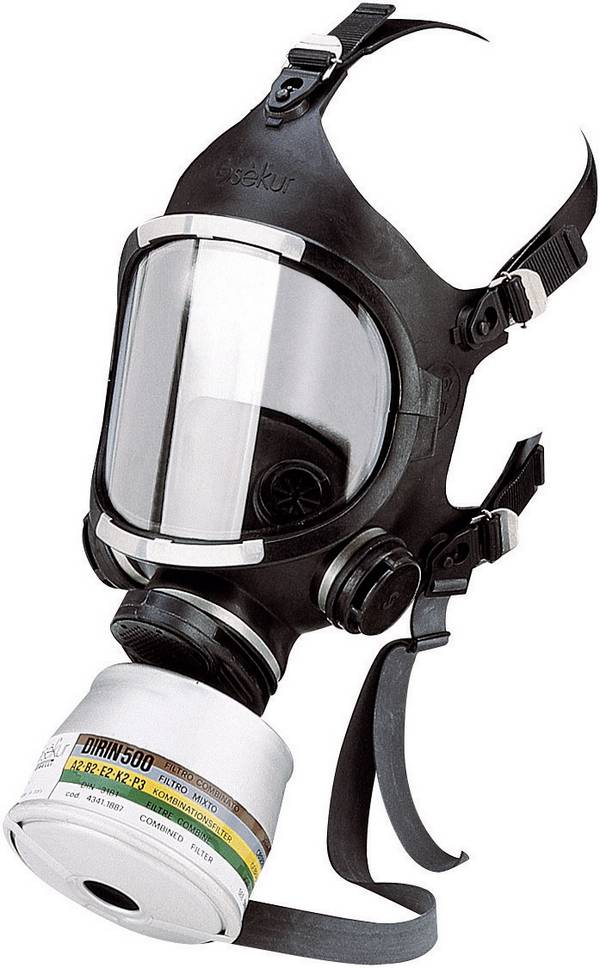 Ekastu C607/F 466 607 Andningsskydd helmask ohne Filter Storlek: 1size EN 136, EN 148-1 DIN 136, DIN 148-1