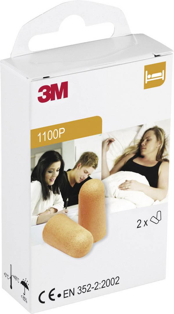 3M 1100P  Hörselproppar 35 dB Engångs    2 par