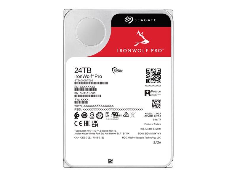Seagate 24 TB Intern hårddisk SATA III ST24000NT002-2