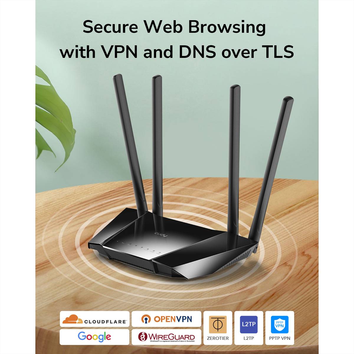 cudy CUDY LT400 N300 Wi-Fi 4G LTE Router Cat4 Router Inbyggt modem: LTE 2.4 GHz 300 MBit/s-2