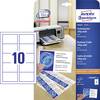 Avery-Zweckform C32010-25 Utskrivbara visitkort, mikroperforerade 85 x 54 mm Vit 250 st Pappersformat: DIN A4