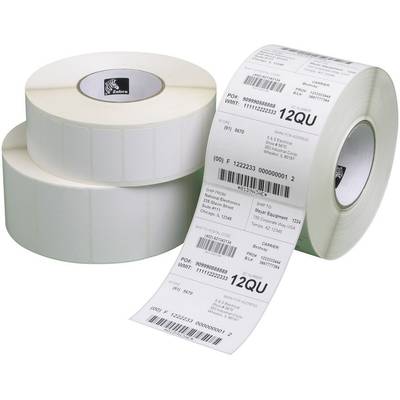 Zebra Etikettrulle 76.2 x 44.45 mm Termiskt papper Vit 7000 st Repositionerbart 3004840-T Universaletiketter