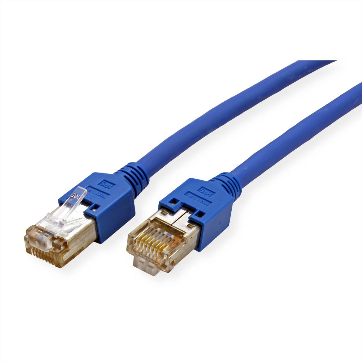 Secomp 21.05.5204 RJ45 Nätverkkabel, Patchkabel CAT 5e SF/UTP 20.00 m Blå dubbelt skärmad, Halogenfri, Flamskyddsmedel 1-1