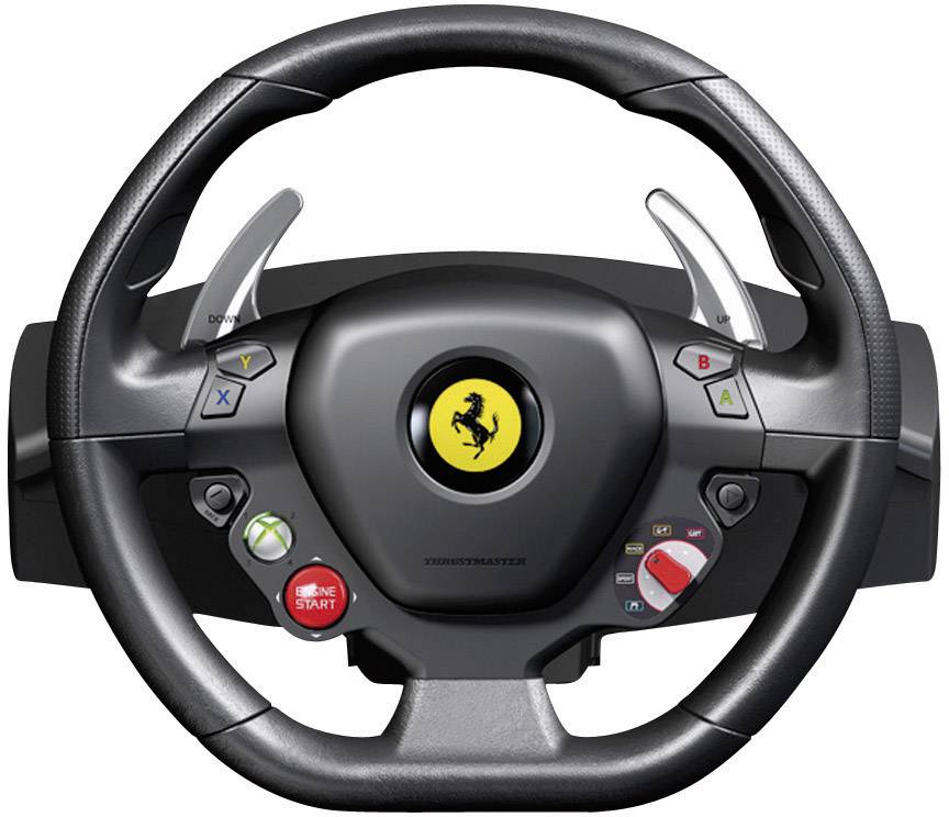 Thrustmaster Ferrari 458 Italia Racing Wheel Ratt USB PC, Xbox 360 Svart inkl. Pedal | Conrad.se