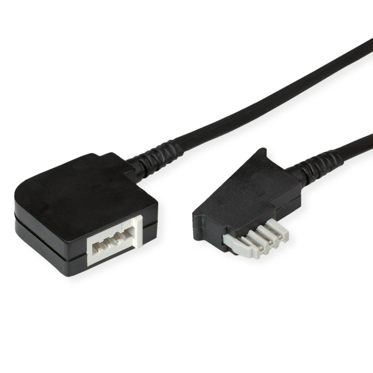 Secomp Telefon Anslutningskabel 6 m Svart-0