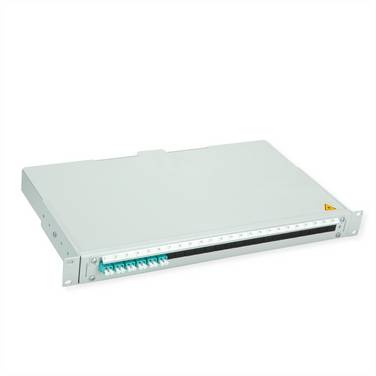 Telegärtner TELEGÄRTNER BASIS V LWL-Panel mit Kupplu    glasfiber 1 U Grå