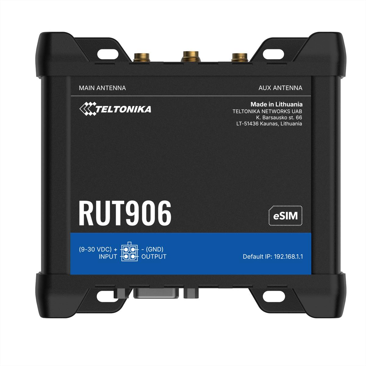 Teltonika TELTONIKA - · Router· RUT906· LTE Modem Router/WLAN· eSIM - Router - WLAN Router-3