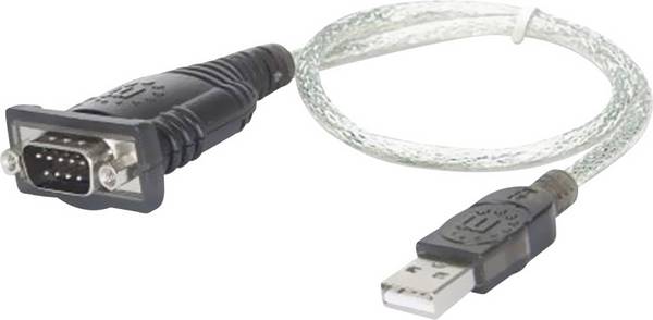Manhattan USB 1.1 Adapter [1x USB 1.1 A hane - 1x D-SUB hane 9-pol] 205146 45.00 cm guldpläterad kontakt