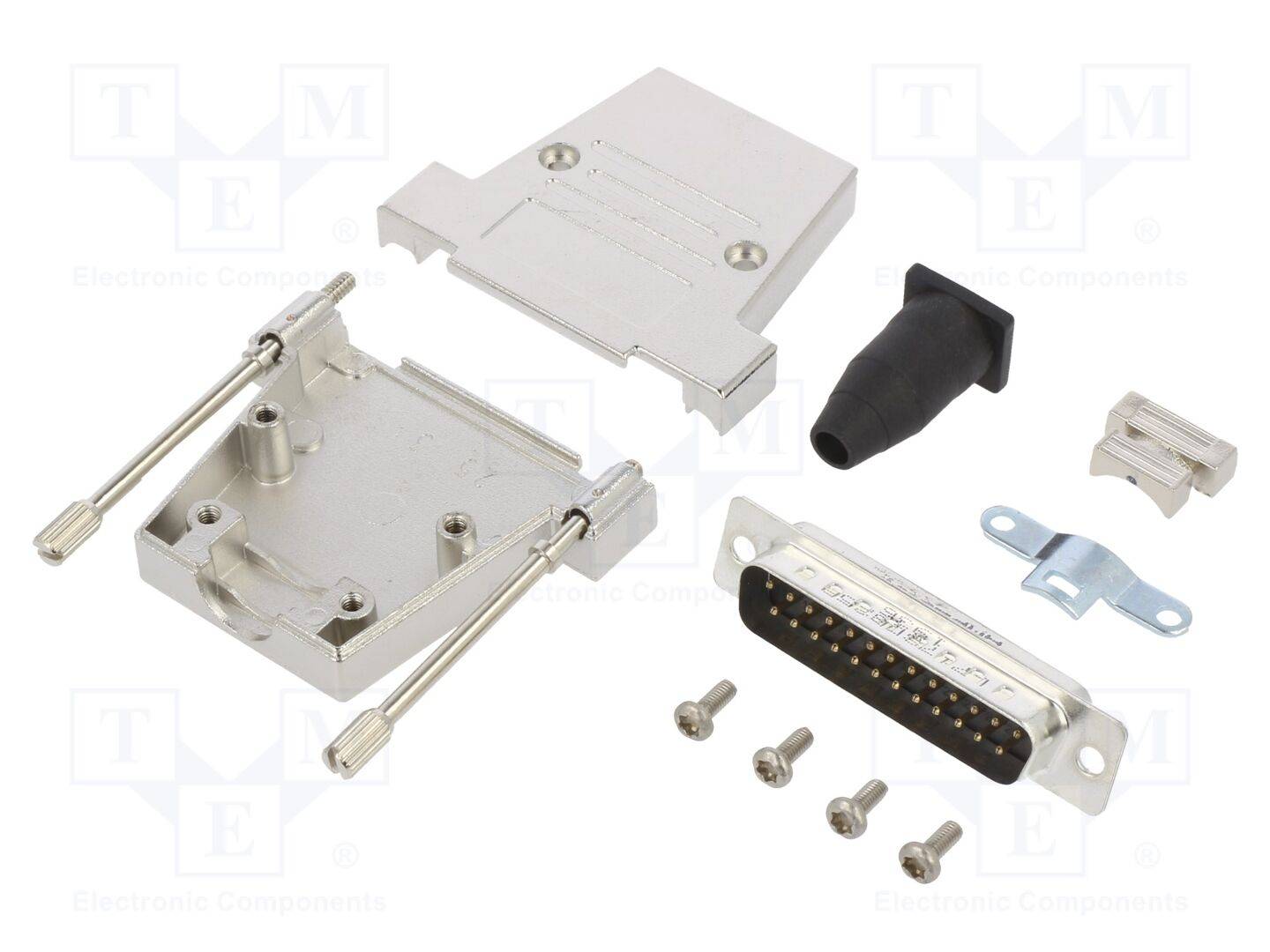 Amphenol L17DTSL25-RG-LJS-T+L717SDB25P D-Sub stiftlist set 180 ° Antal poler: 25 Lödhona 1 st