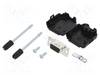 Amphenol L17DPPK09-BK+L77HDE15S D-Sub honkontakt set 180 ° Antal poler: 15 Lödhona 1 st