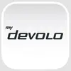Varumärket 'my devolo' logotyp på vit bakgrund.