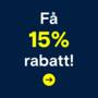 Just nu 15% rabatt!