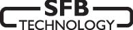 SFB Technology-logotyp, svart text på vit bakgrund.