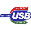 Certifierad USB Hi-Speed On-The-Go-logotyp